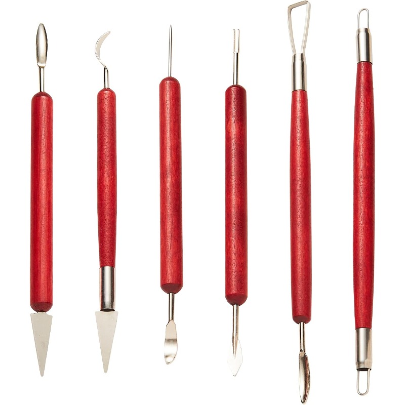 6 Buah Alat Pembentuk Tanah Li - Wood Chisel Set ulasan dan harga
