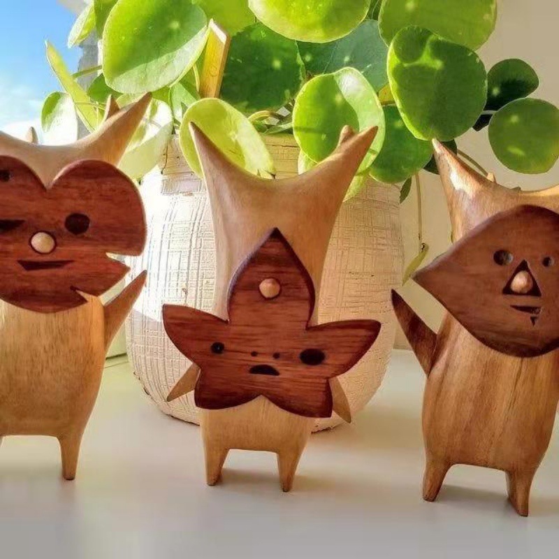 1/2/3 buah patung Korok kayu d - Woodworking Resin ulasan dan harga