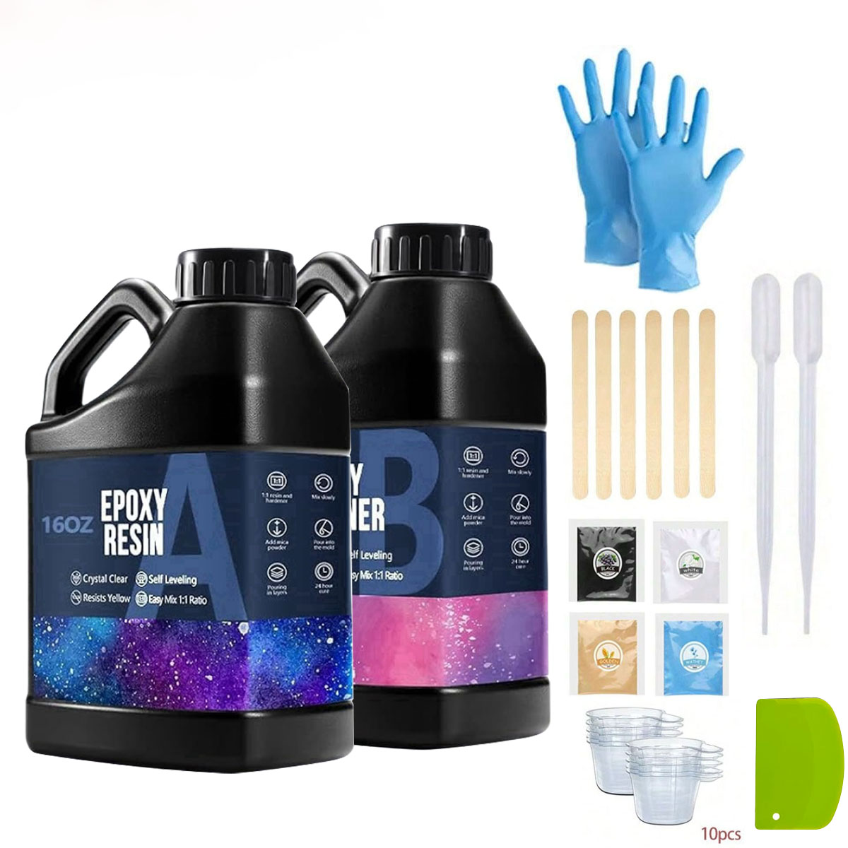 1000ml Kit Resin Epoksi Krista - Woodworking Resin ulasan dan harga